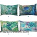 Pluma del pavo real de la vendimia funda de almohada almohadas decorativas para sofá asiento cojín 30x50 cm hogar decoración ali-83148407